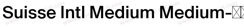 Suisse Intl Medium Medium字体转换